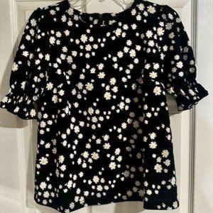Melloday Floral Puff Sleeve Blouse